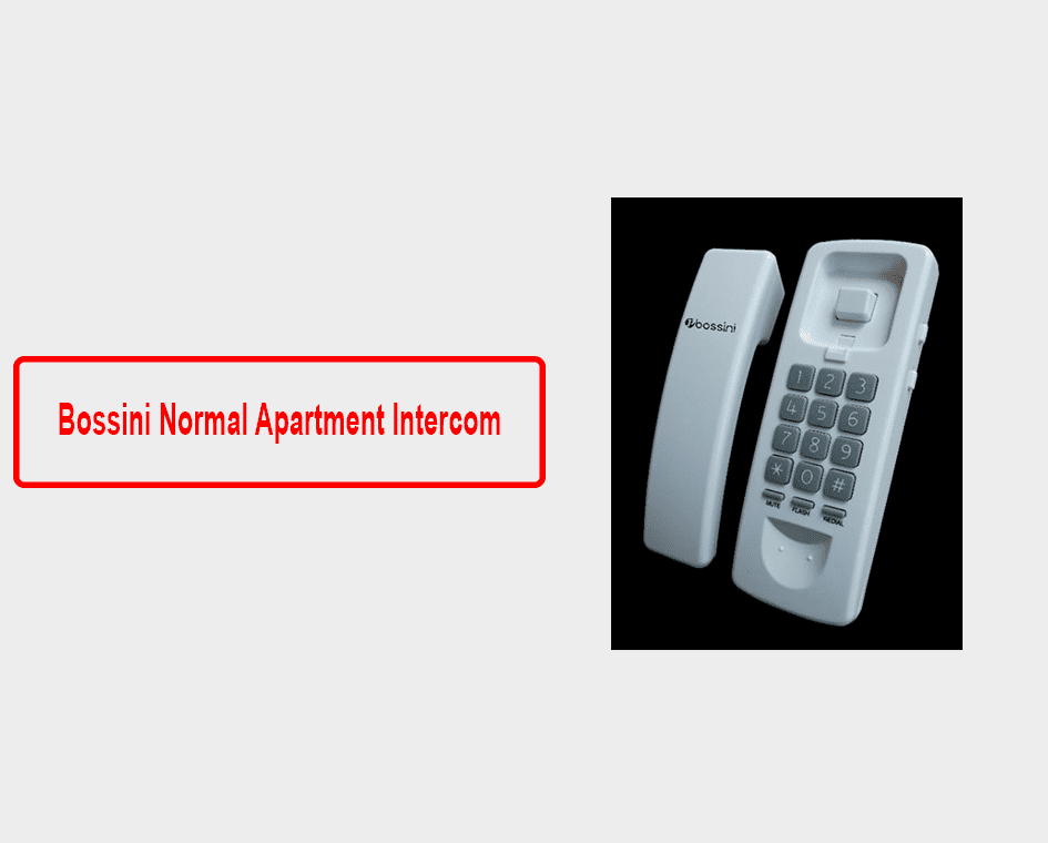Bossini Normal Apartment Intercom
